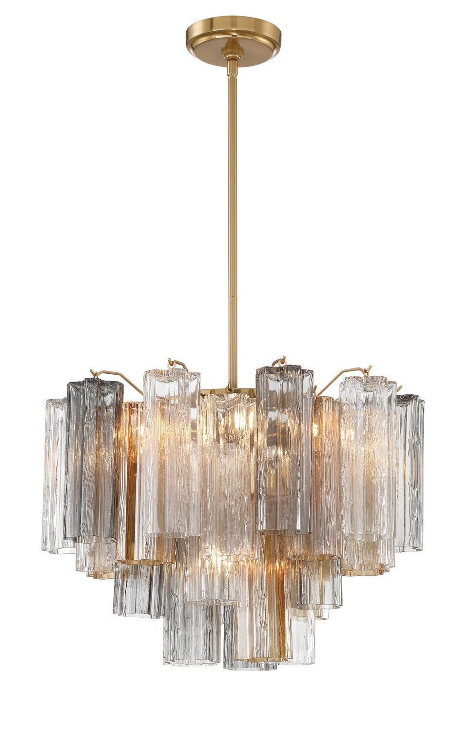 Crystorama - ADD-306-AG-AU - Six Light Chandelier - Addis - Aged Brass