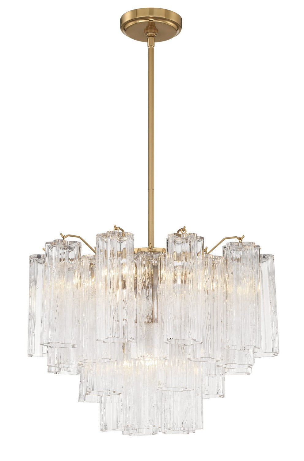 Crystorama - ADD-306-AG-CL - Six Light Chandelier - Addis - Aged Brass