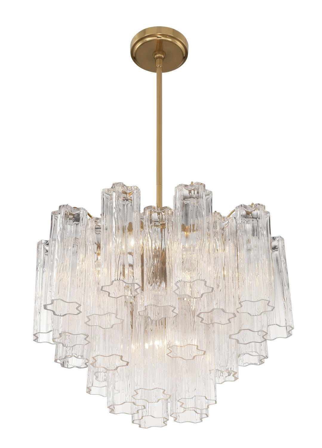 Crystorama - ADD-306-AG-CL - Six Light Chandelier - Addis - Aged Brass