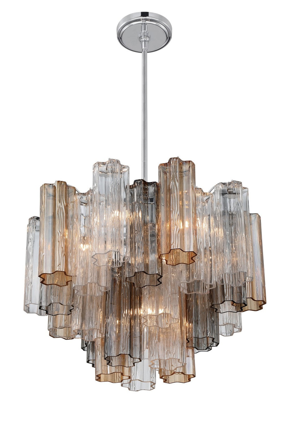 Crystorama - ADD-306-CH-AU - Six Light Chandelier - Addis - Polished Chrome