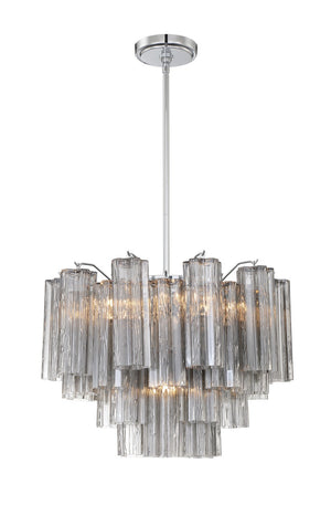 Crystorama - ADD-306-CH-SM - Six Light Chandelier - Addis - Polished Chrome