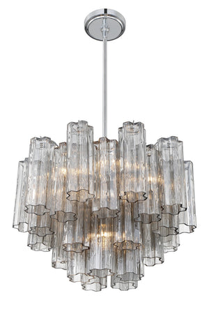 Crystorama - ADD-306-CH-SM - Six Light Chandelier - Addis - Polished Chrome