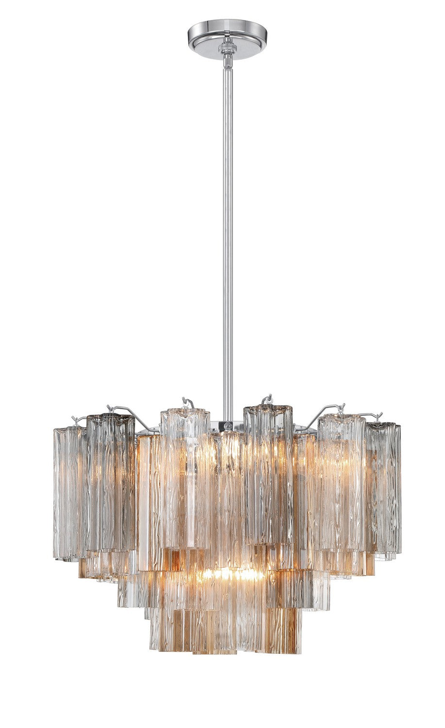 Crystorama - ADD-308-CH-AU - Nine Light Chandelier - Addis - Polished Chrome