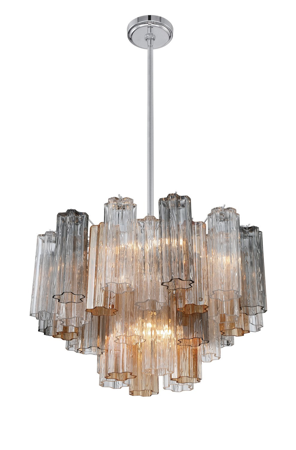 Crystorama - ADD-308-CH-AU - Nine Light Chandelier - Addis - Polished Chrome