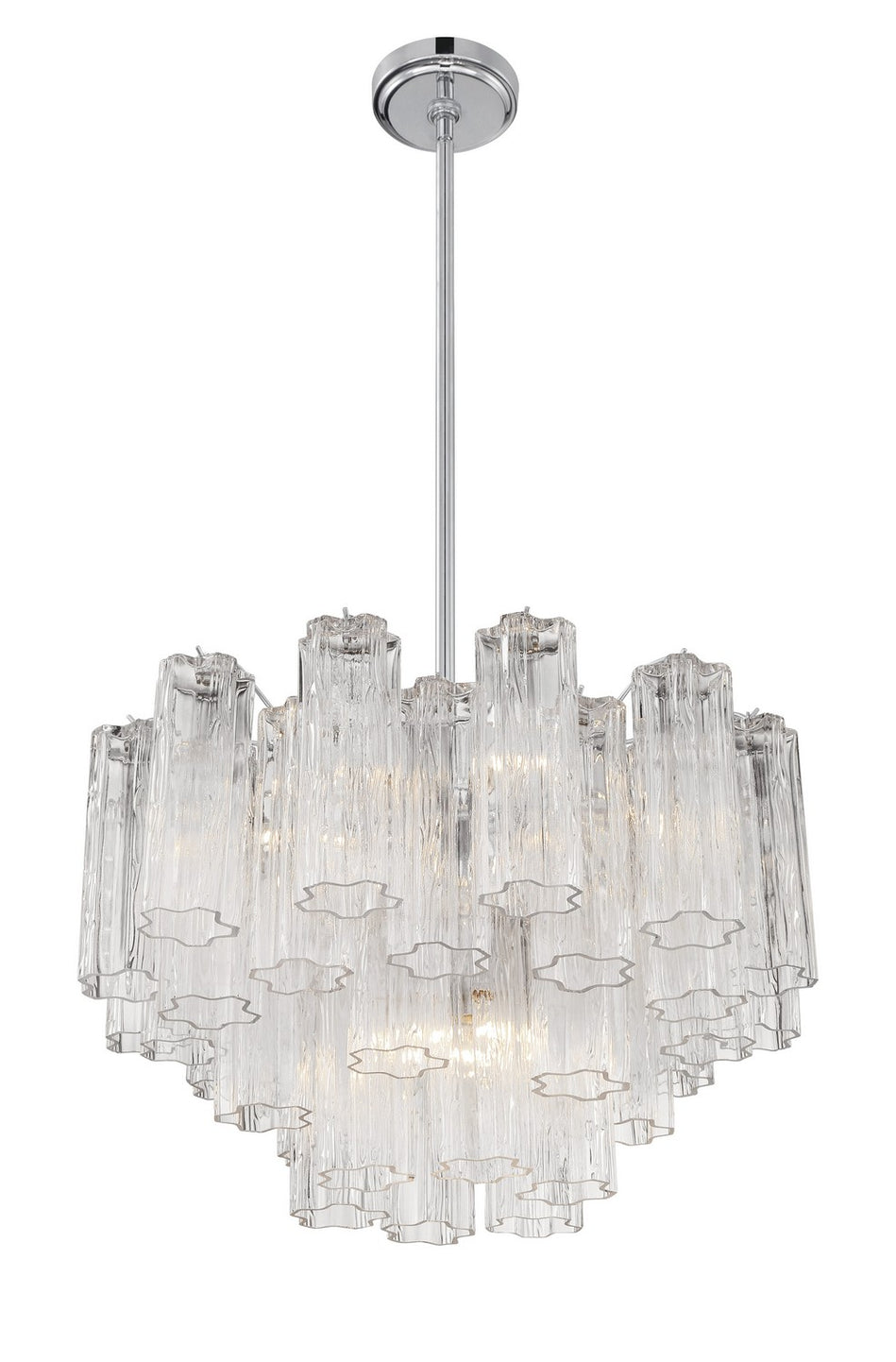 Crystorama - ADD-308-CH-CL - Nine Light Chandelier - Addis - Polished Chrome