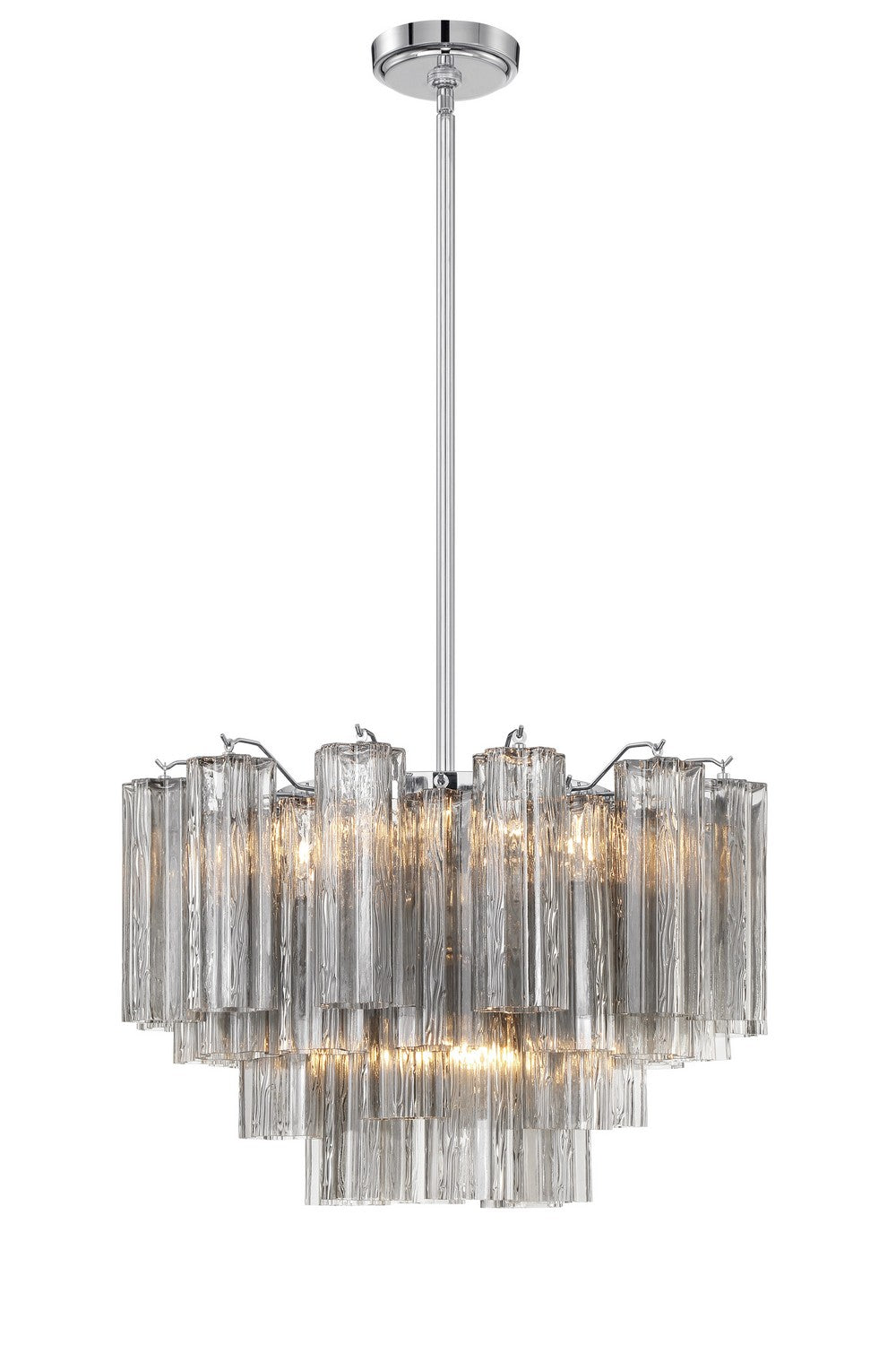 Crystorama - ADD-308-CH-SM - Nine Light Chandelier - Addis - Polished Chrome