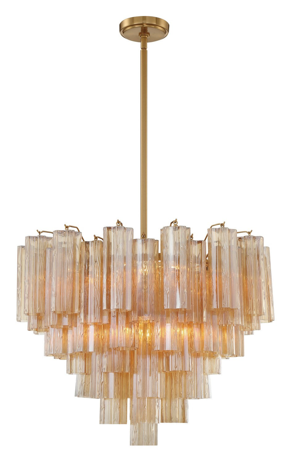 Crystorama - ADD-312-AG-AM - 12 Light Chandelier - Addis - Aged Brass