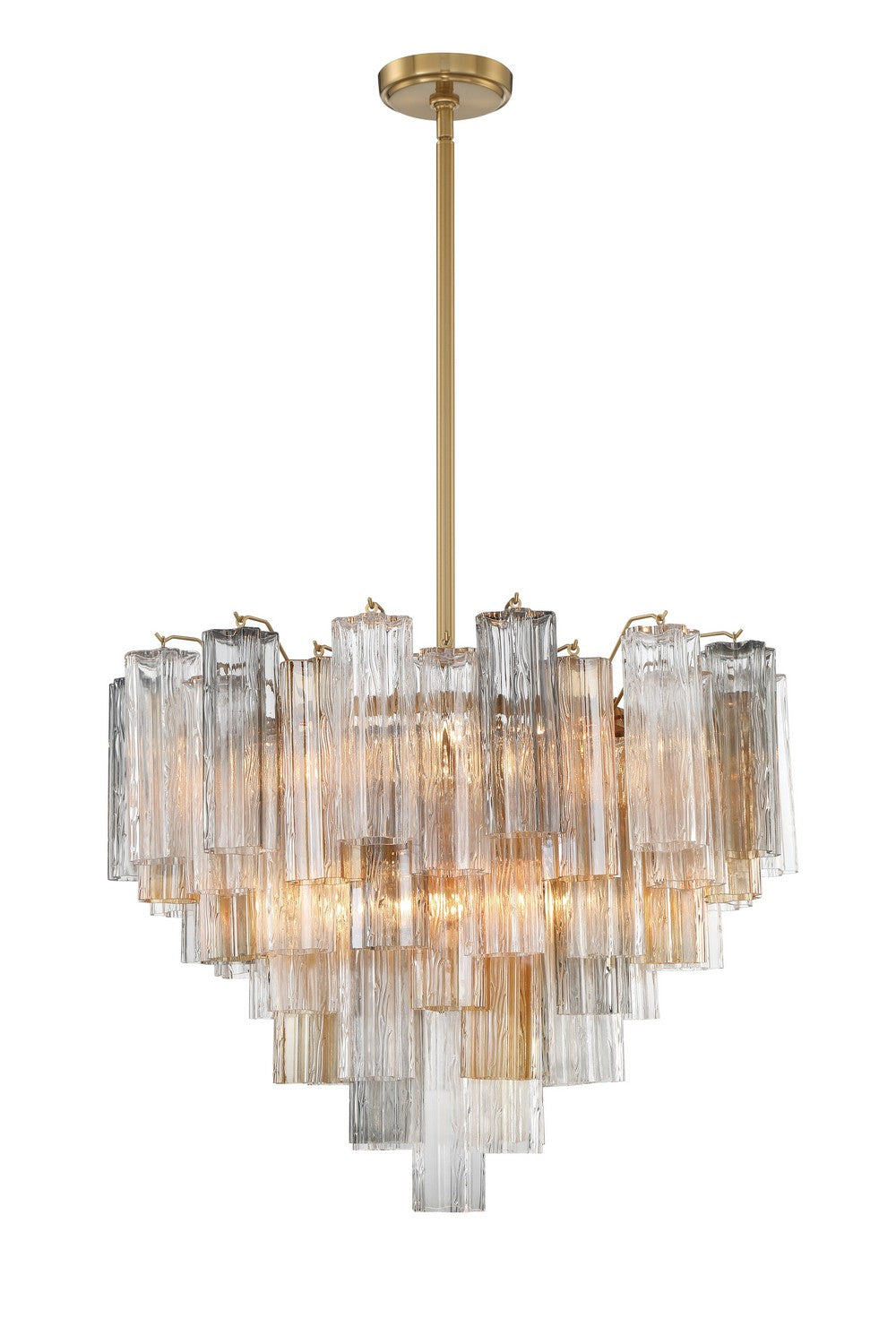 Crystorama - ADD-312-AG-AU - 12 Light Chandelier - Addis - Aged Brass