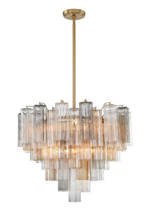 Crystorama - ADD-312-AG-AU - 12 Light Chandelier - Addis - Aged Brass