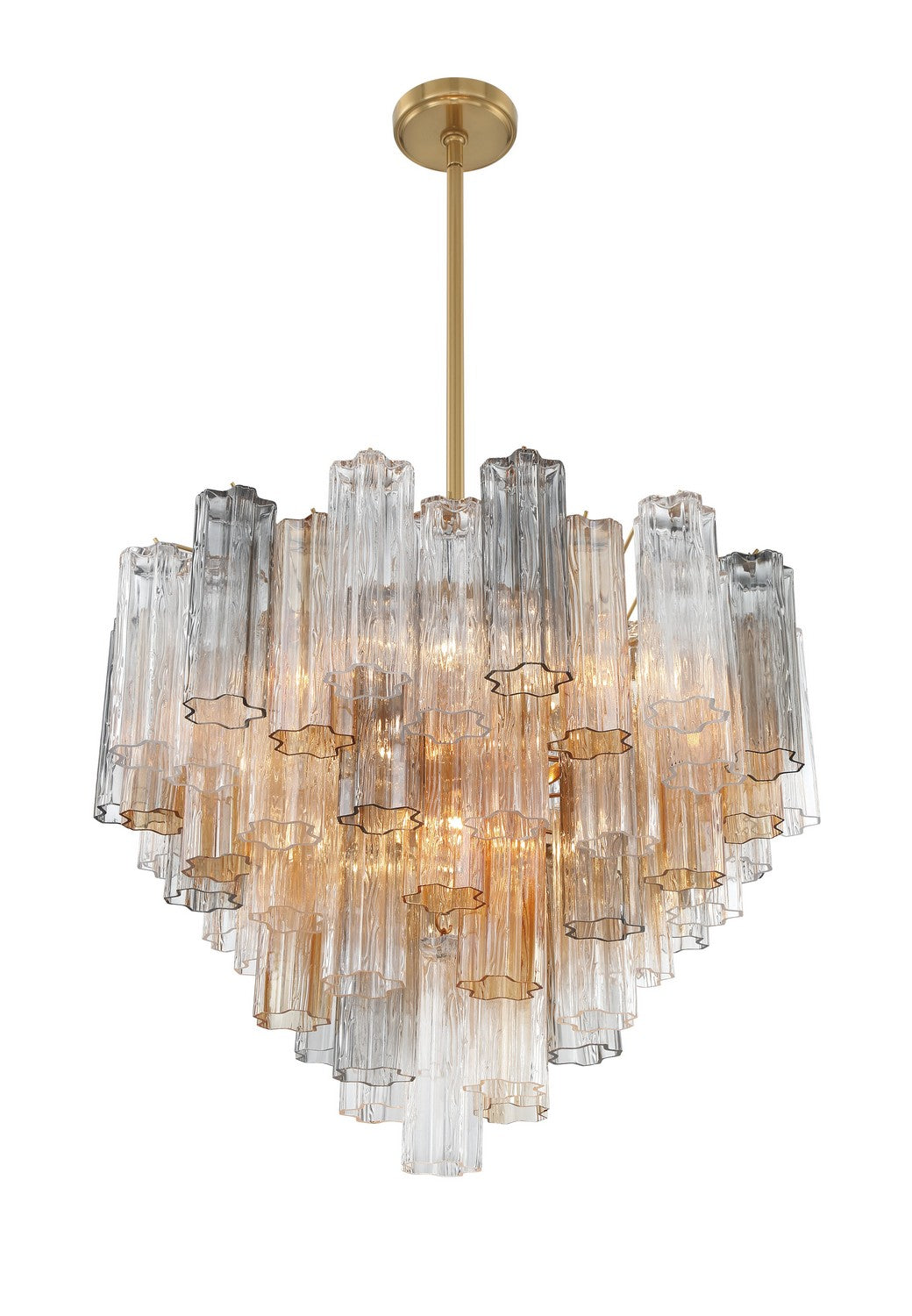 Crystorama - ADD-312-AG-AU - 12 Light Chandelier - Addis - Aged Brass