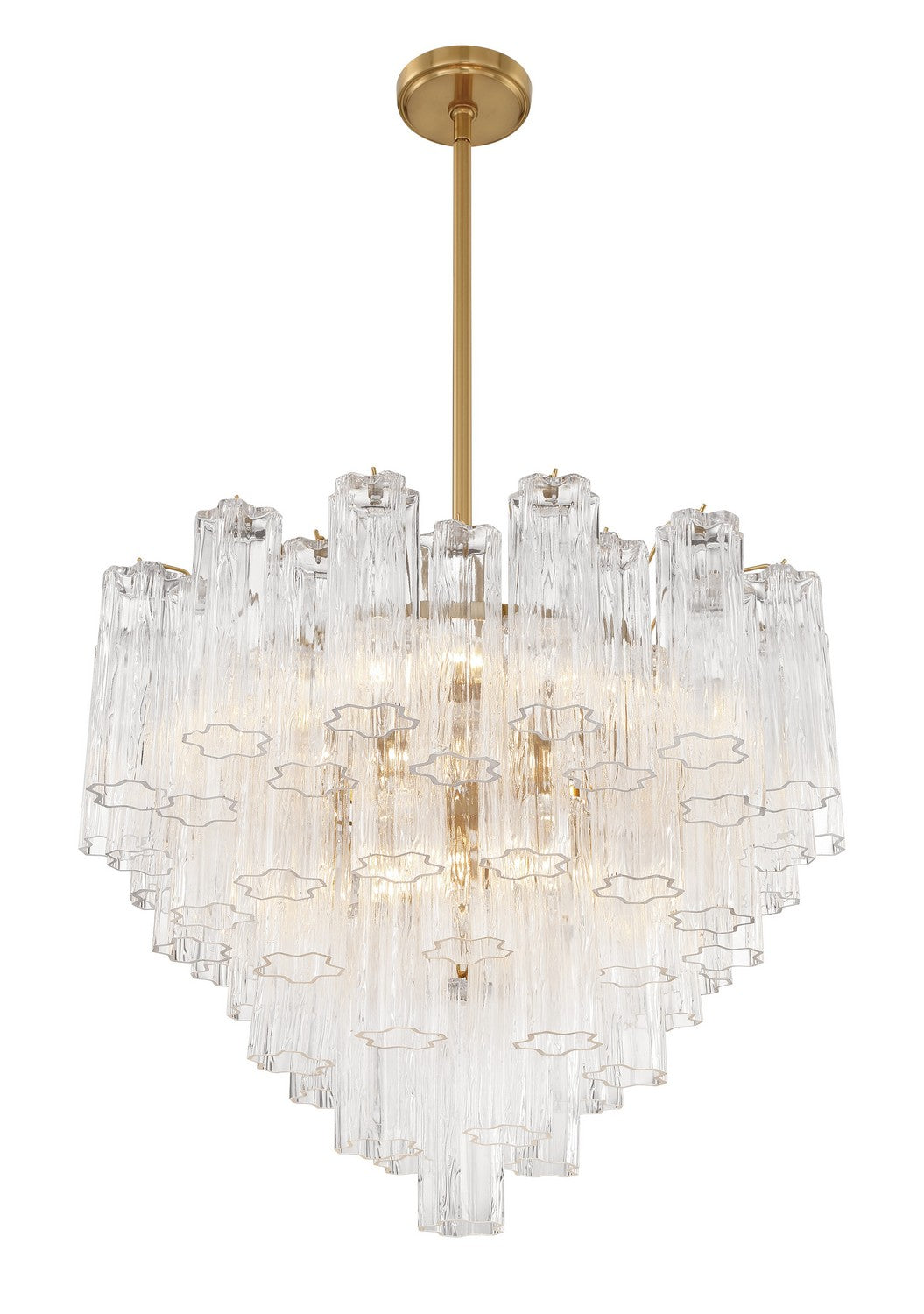 Crystorama - ADD-312-AG-CL - 12 Light Chandelier - Addis - Aged Brass