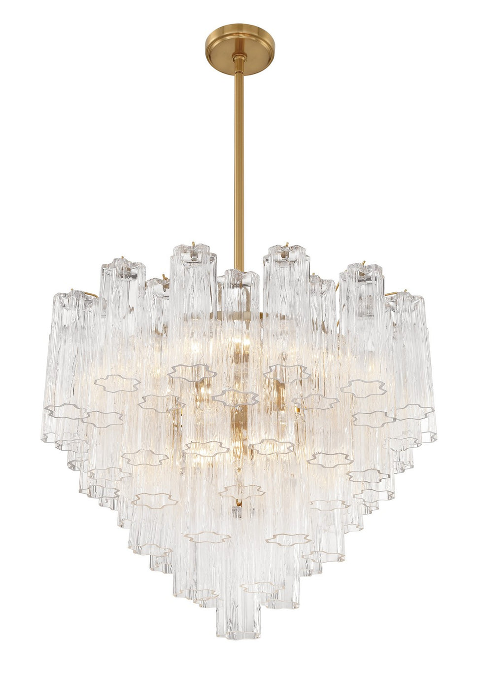 Crystorama - ADD-312-AG-CL - 12 Light Chandelier - Addis - Aged Brass