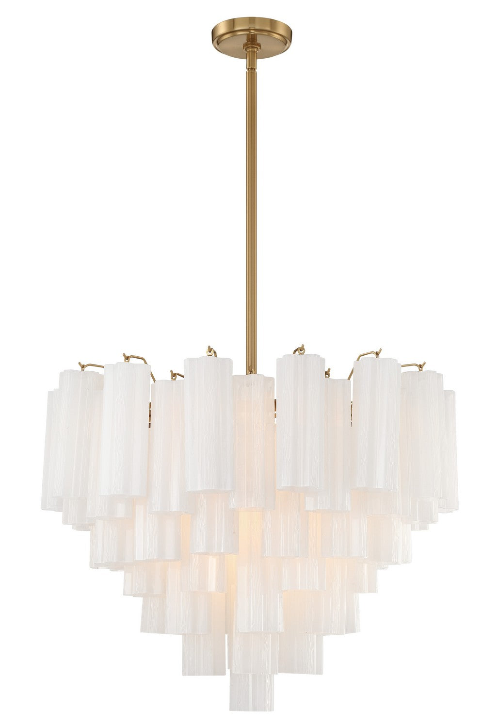 Crystorama - ADD-312-AG-WH - 12 Light Chandelier - Addis - Aged Brass