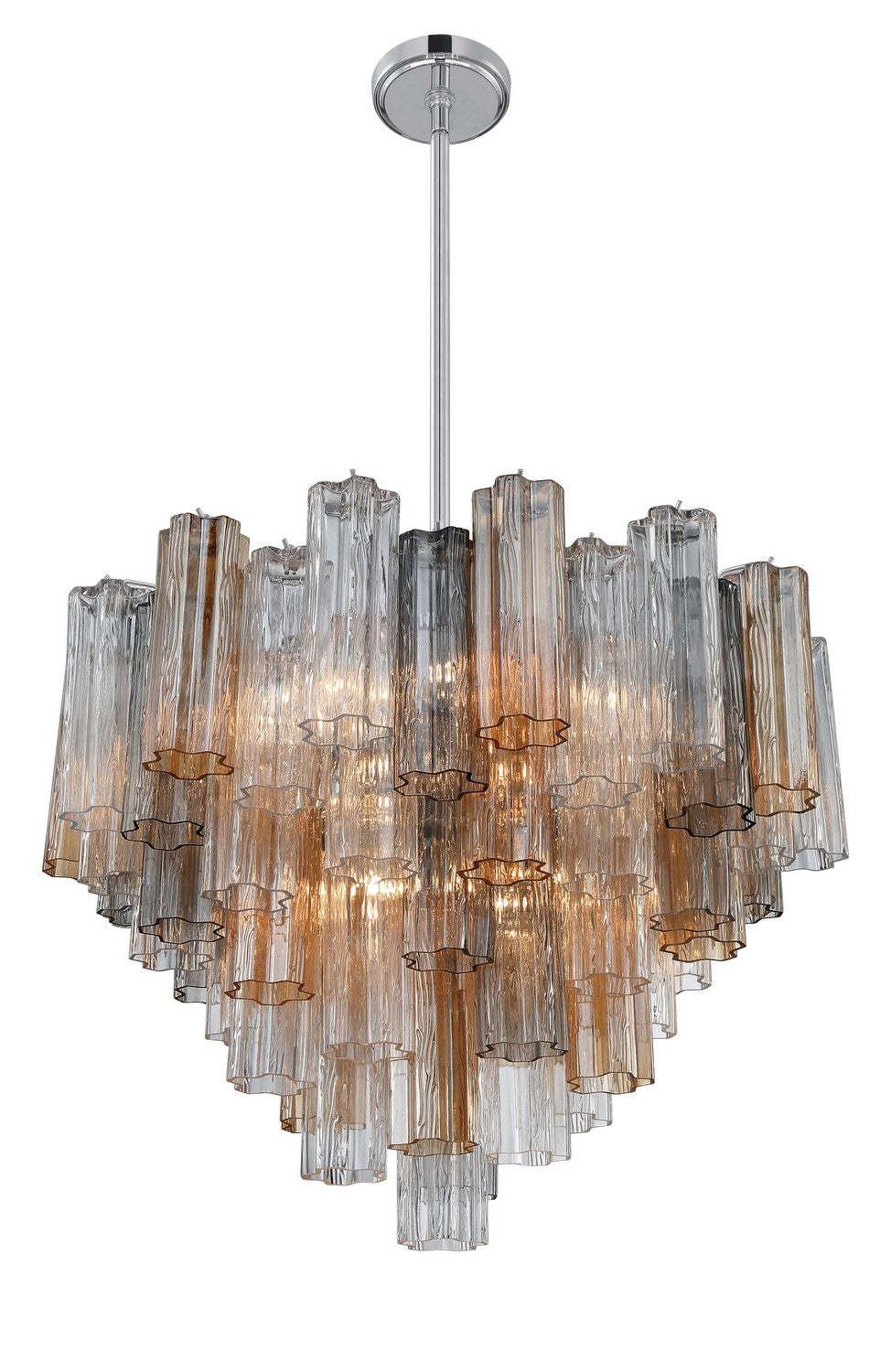 Crystorama - ADD-312-CH-AU - 12 Light Chandelier - Addis - Polished Chrome