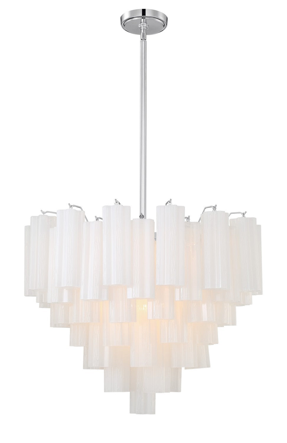 Crystorama - ADD-312-CH-WH - 12 Light Chandelier - Addis - Polished Chrome