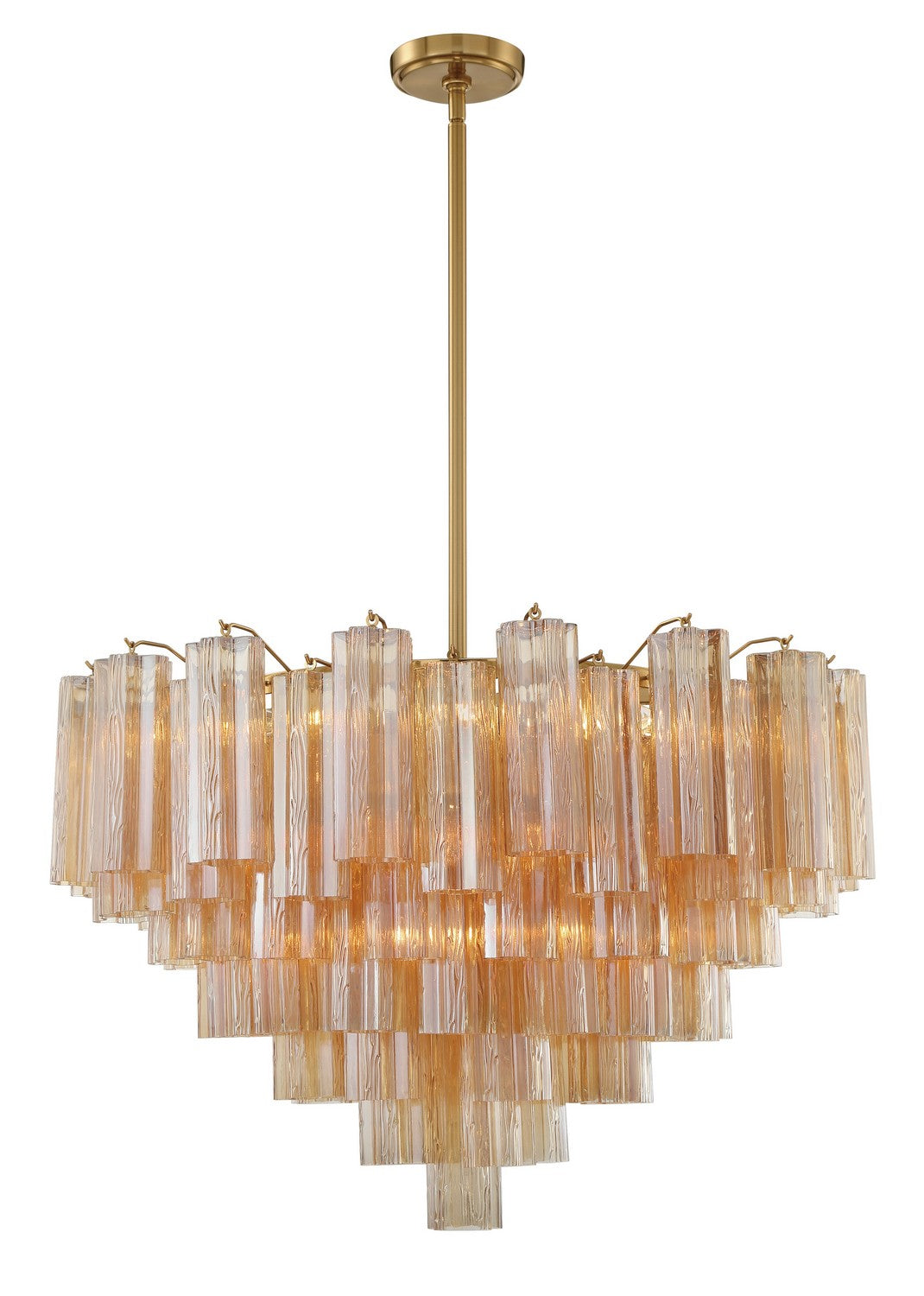 Crystorama - ADD-316-AG-AM - 16 Light Chandelier - Addis - Aged Brass