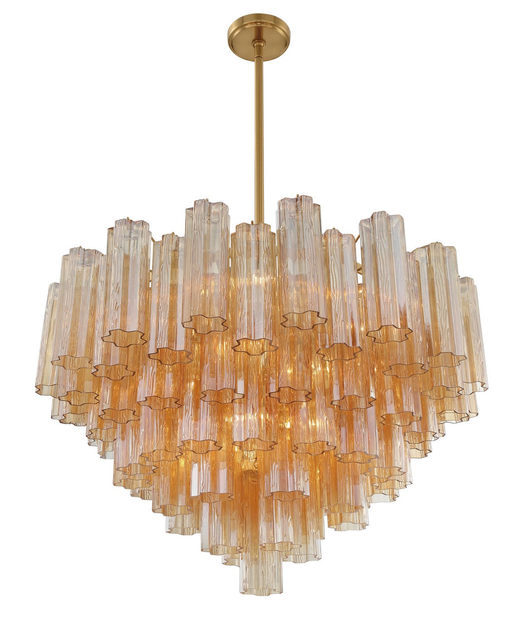 Crystorama - ADD-316-AG-AM - 16 Light Chandelier - Addis - Aged Brass