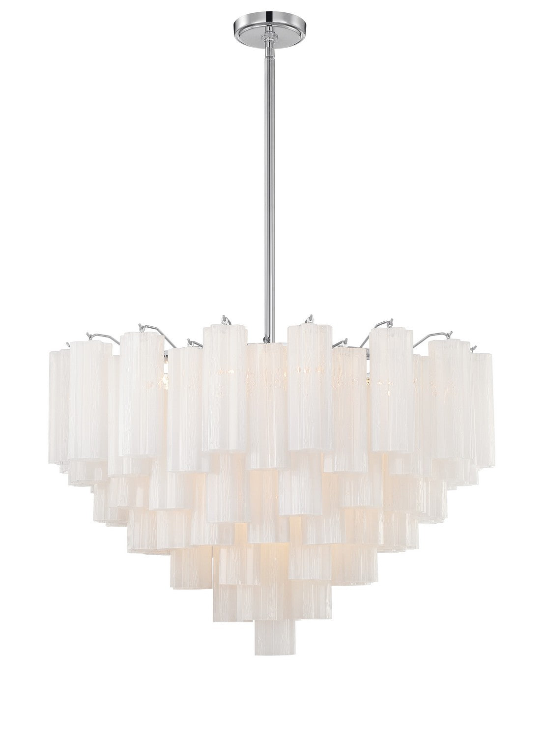 Crystorama - ADD-316-CH-WH - 16 Light Chandelier - Addis - Polished Chrome