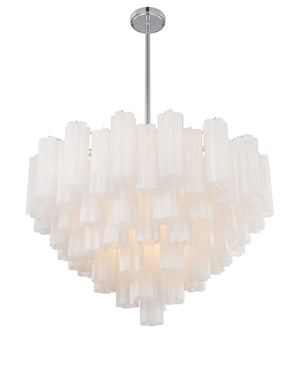 Crystorama - ADD-316-CH-WH - 16 Light Chandelier - Addis - Polished Chrome