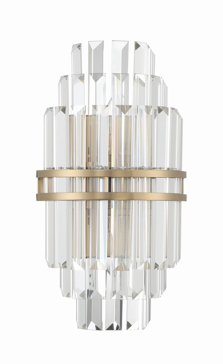 Crystorama - HAY-1402-AG - Two Light Wall Sconce - Hayes - Aged Brass