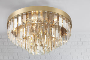 Crystorama - HAY-1403-AG - Eight Light Flush Mount - Hayes - Aged Brass