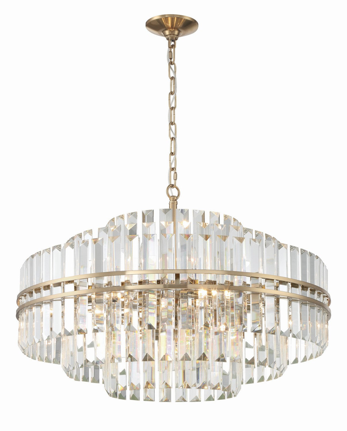 Crystorama - HAY-1407-AG - 16 Light Chandelier - Hayes - Aged Brass