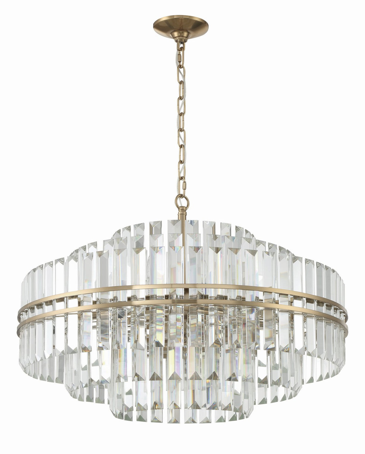 Crystorama - HAY-1407-AG - 16 Light Chandelier - Hayes - Aged Brass