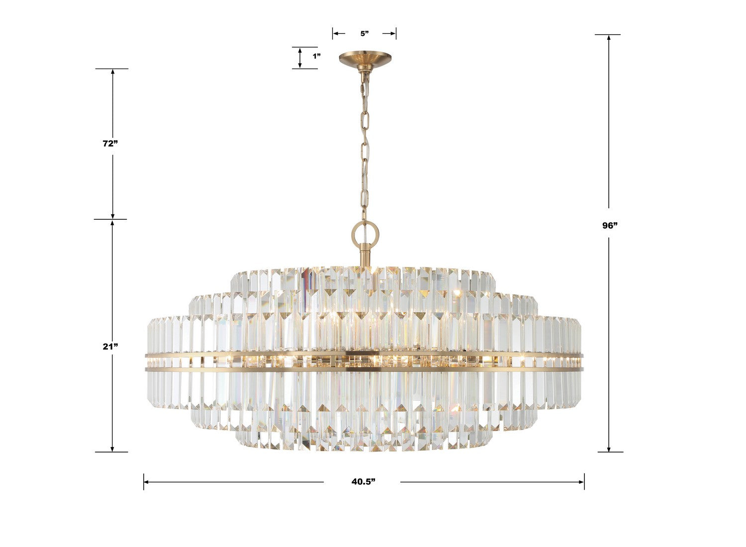 Crystorama - HAY-1409-AG - 32 Light Chandelier - Hayes - Aged Brass