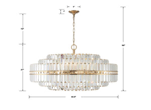 Crystorama - HAY-1409-AG - 32 Light Chandelier - Hayes - Aged Brass