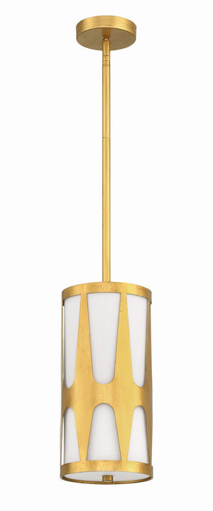 Crystorama - ROY-801-GA - One Light Pendant - Royston - Antique Gold