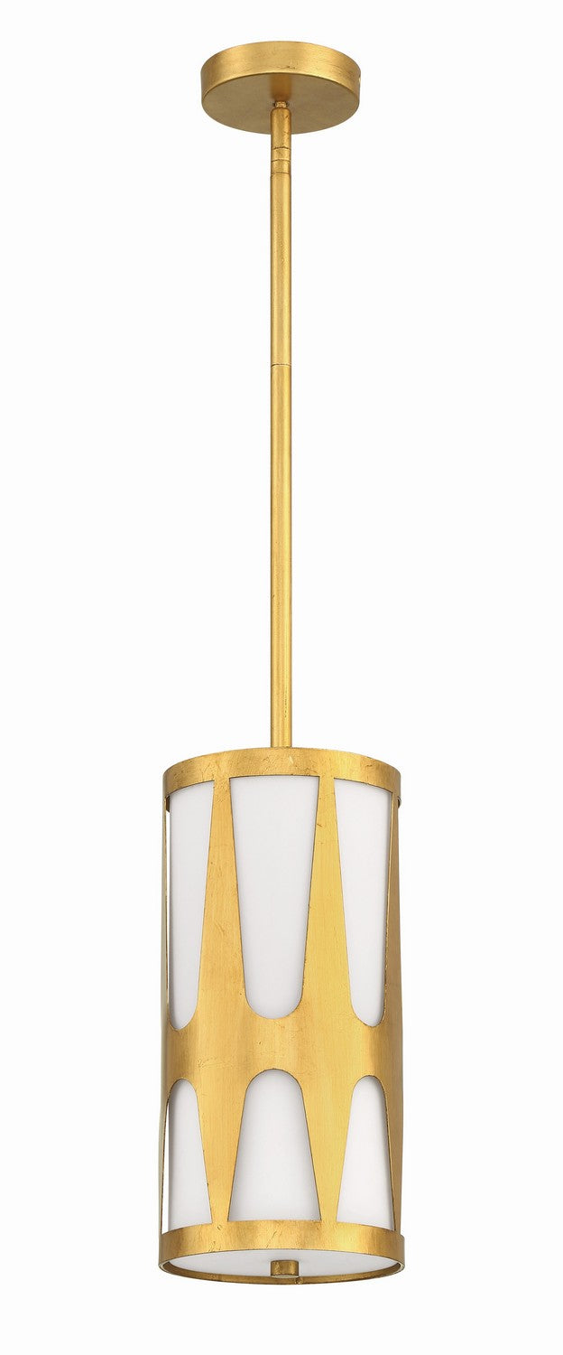 Crystorama - ROY-801-GA - One Light Pendant - Royston - Antique Gold