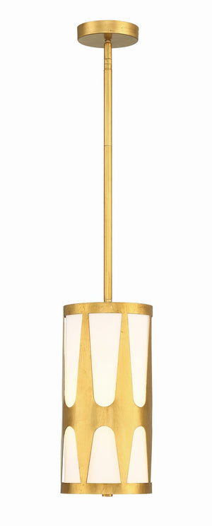 Crystorama - ROY-801-GA - One Light Pendant - Royston - Antique Gold