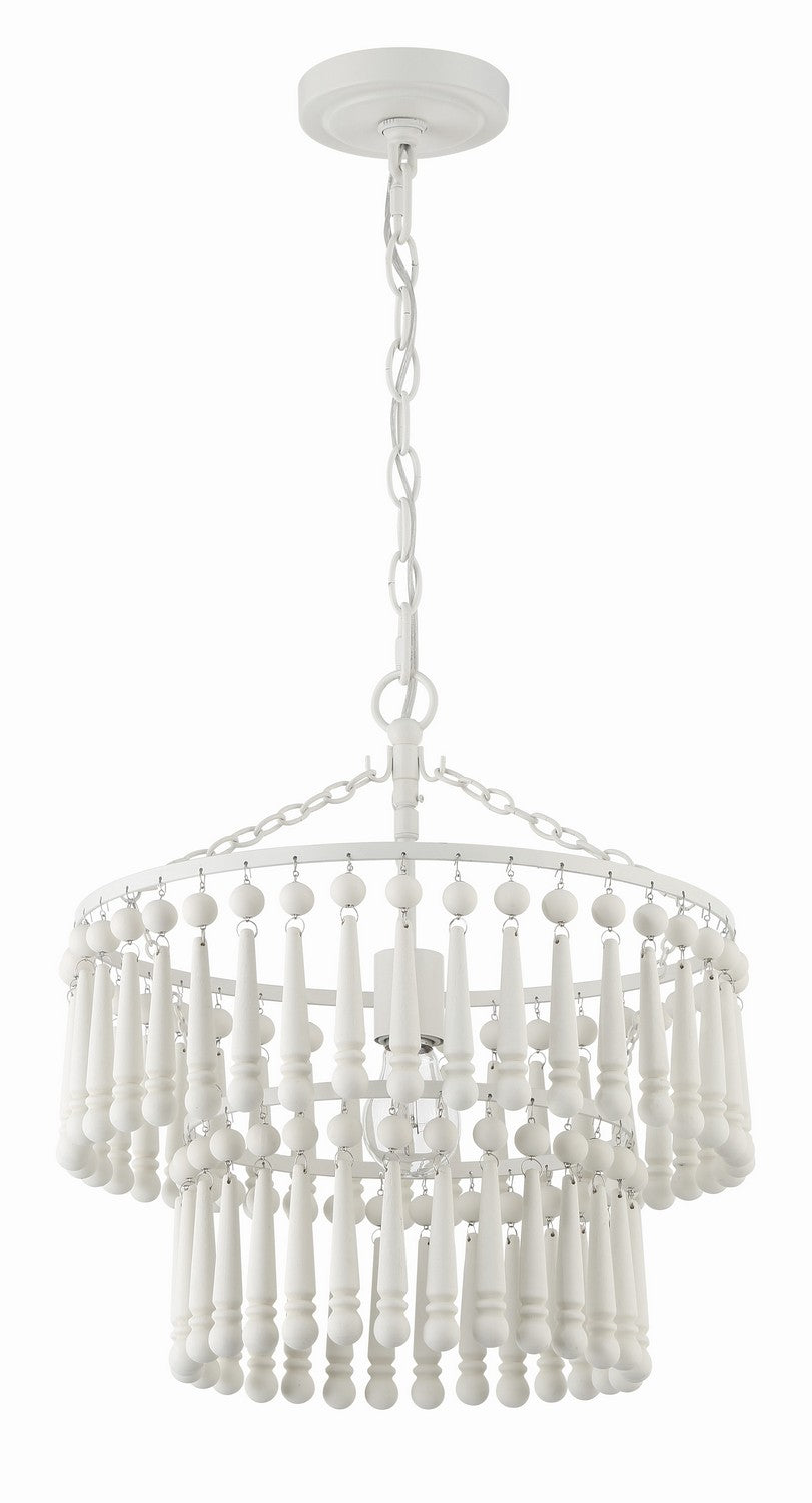 Crystorama - TIA-7100-MT - One Light Pendant - Tiana - Matte White