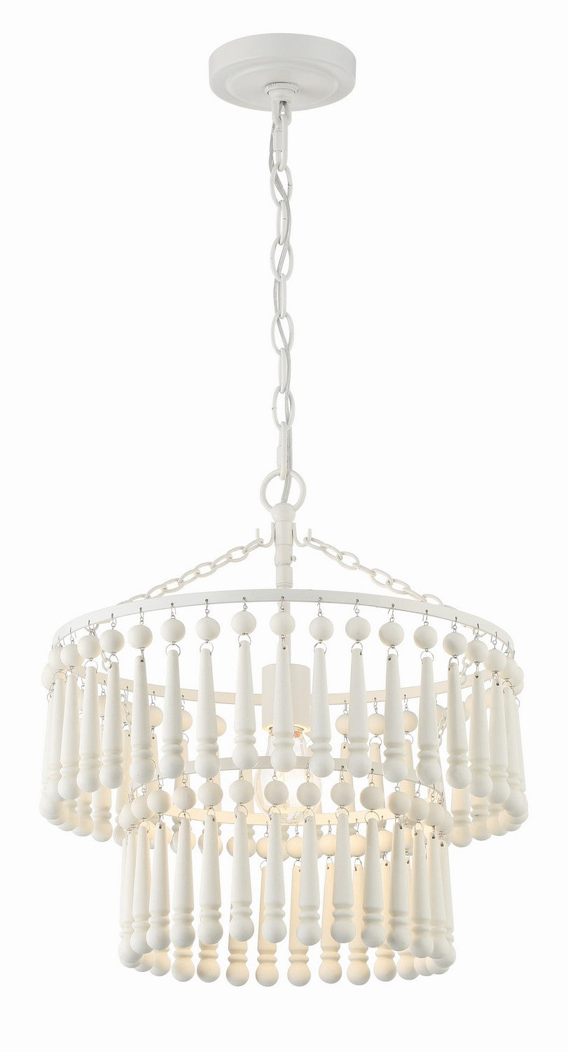 Crystorama - TIA-7100-MT - One Light Pendant - Tiana - Matte White