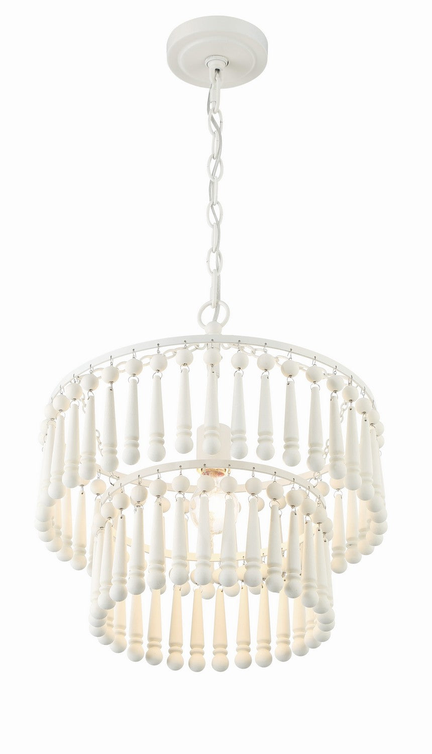 Crystorama - TIA-7100-MT - One Light Pendant - Tiana - Matte White