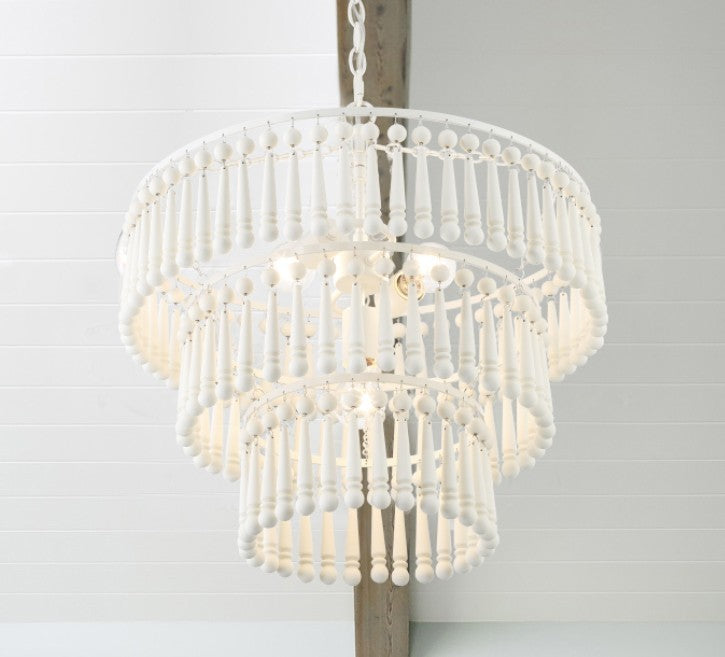 Crystorama - TIA-7103-MT - Three Light Pendant - Tiana - Matte White