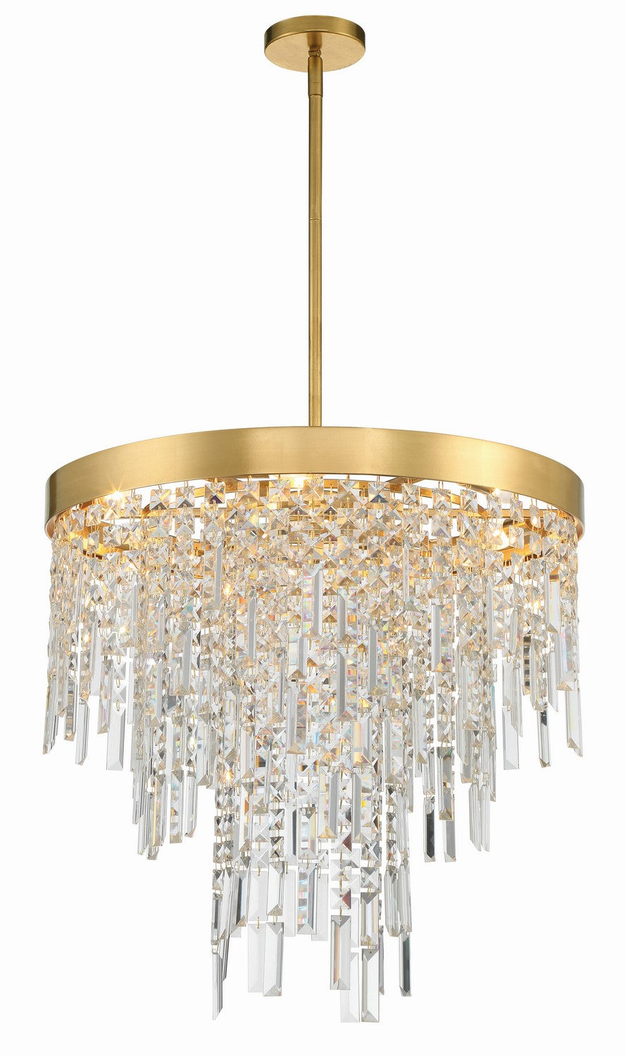 Crystorama - WIN-216-GA-CL-MWP - Six Light Chandelier - Winfield - Antique Gold