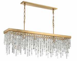 Crystorama - WIN-217-GA-CL-MWP - Six Light Chandelier - Winfield - Antique Gold