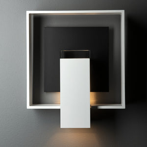 Hubbardton Forge - 302603-SKT-02-80-ZM0546 - One Light Outdoor Wall Sconce - Shadow Box - Coastal White