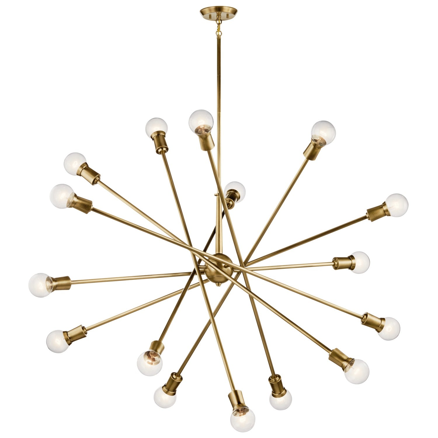 Kichler - 52537NBR - 16 Light Chandelier - Armstrong - Natural Brass