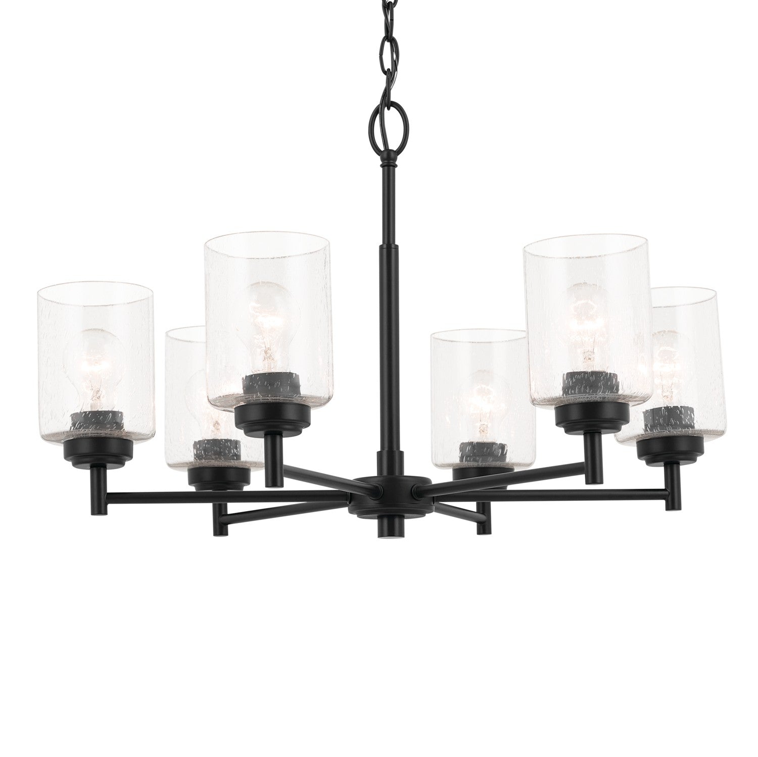 Kichler - 52616BK - Six Light Chandelier - Winslow - Black