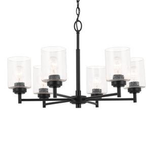 Kichler - 52616BK - Six Light Chandelier - Winslow - Black