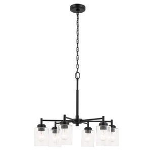 Kichler - 52616BK - Six Light Chandelier - Winslow - Black