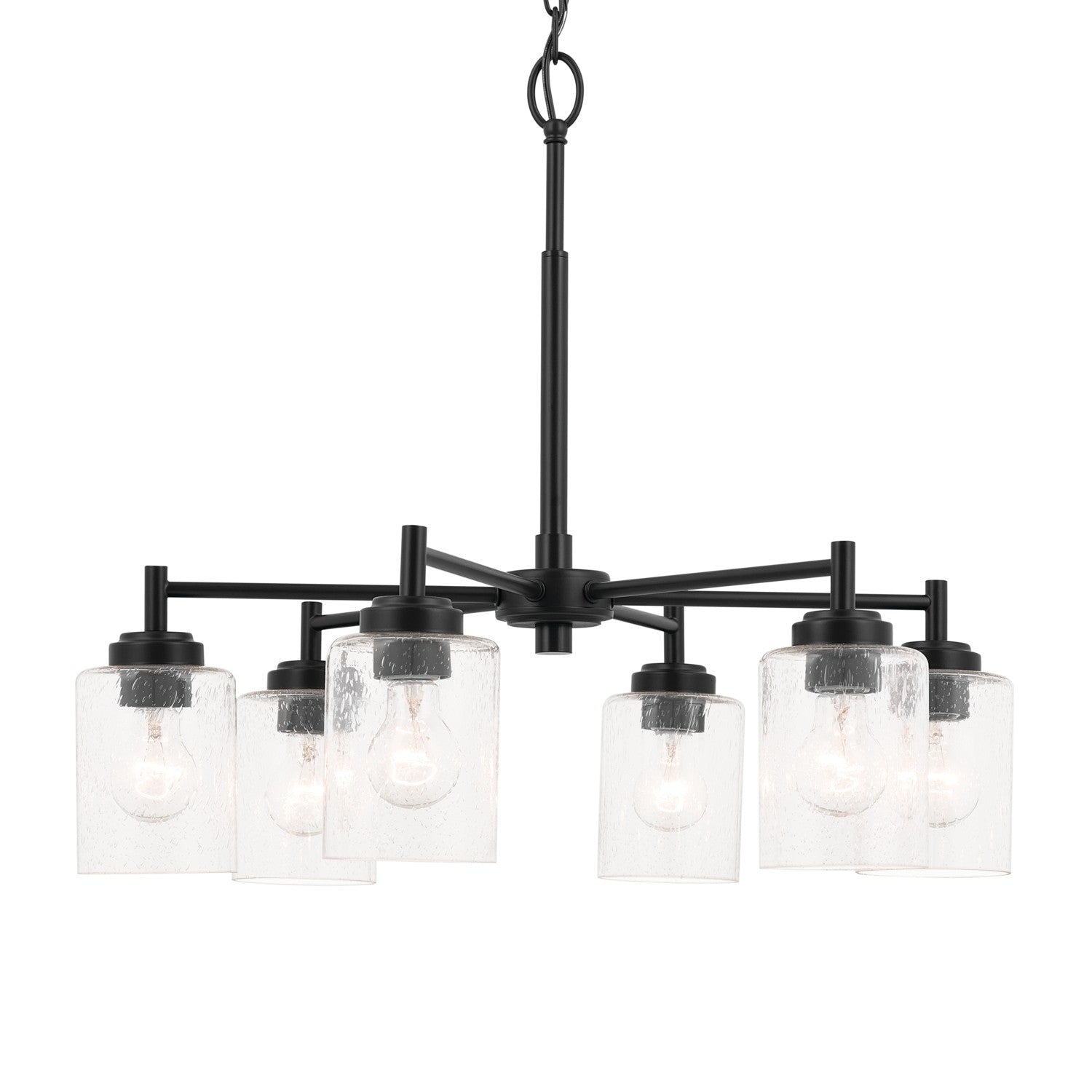 Kichler - 52616BK - Six Light Chandelier - Winslow - Black