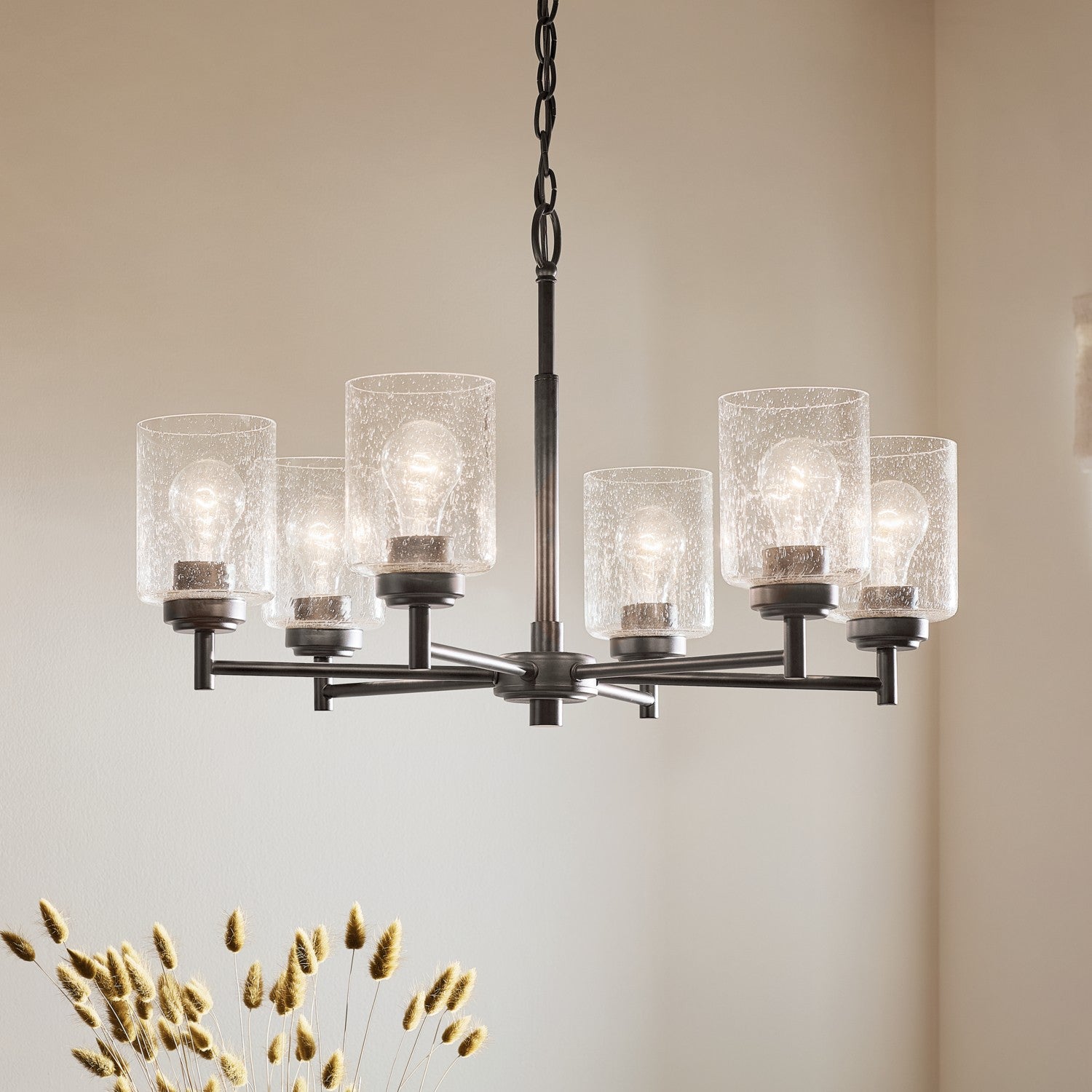 Kichler - 52616OZ - Six Light Chandelier - Winslow - Bronze