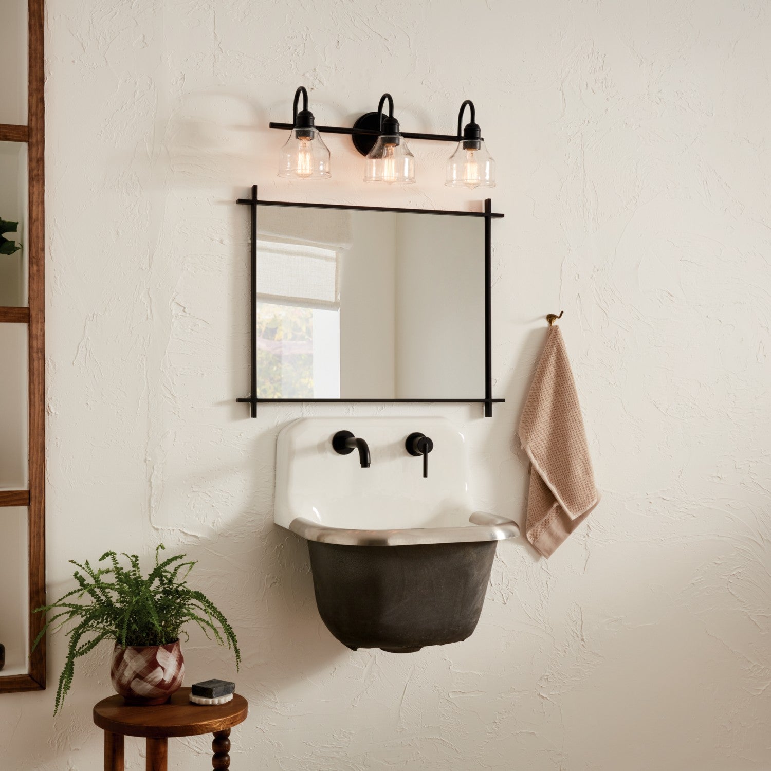 Kichler - 45973BK - Three Light Bath - Avery - Black