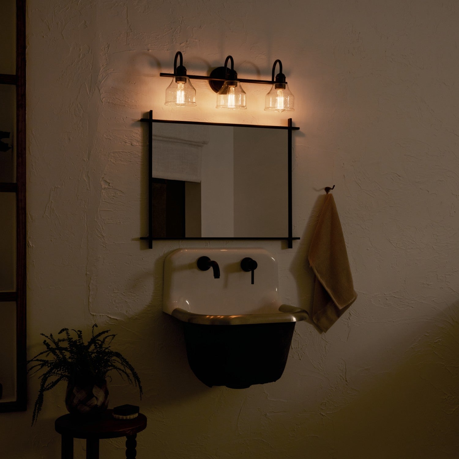 Kichler - 45973BK - Three Light Bath - Avery - Black