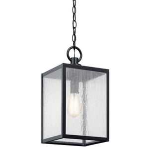 Kichler - 59008BKT - One Light Outdoor Pendant / Semi Flush - Lahden - Black Textured