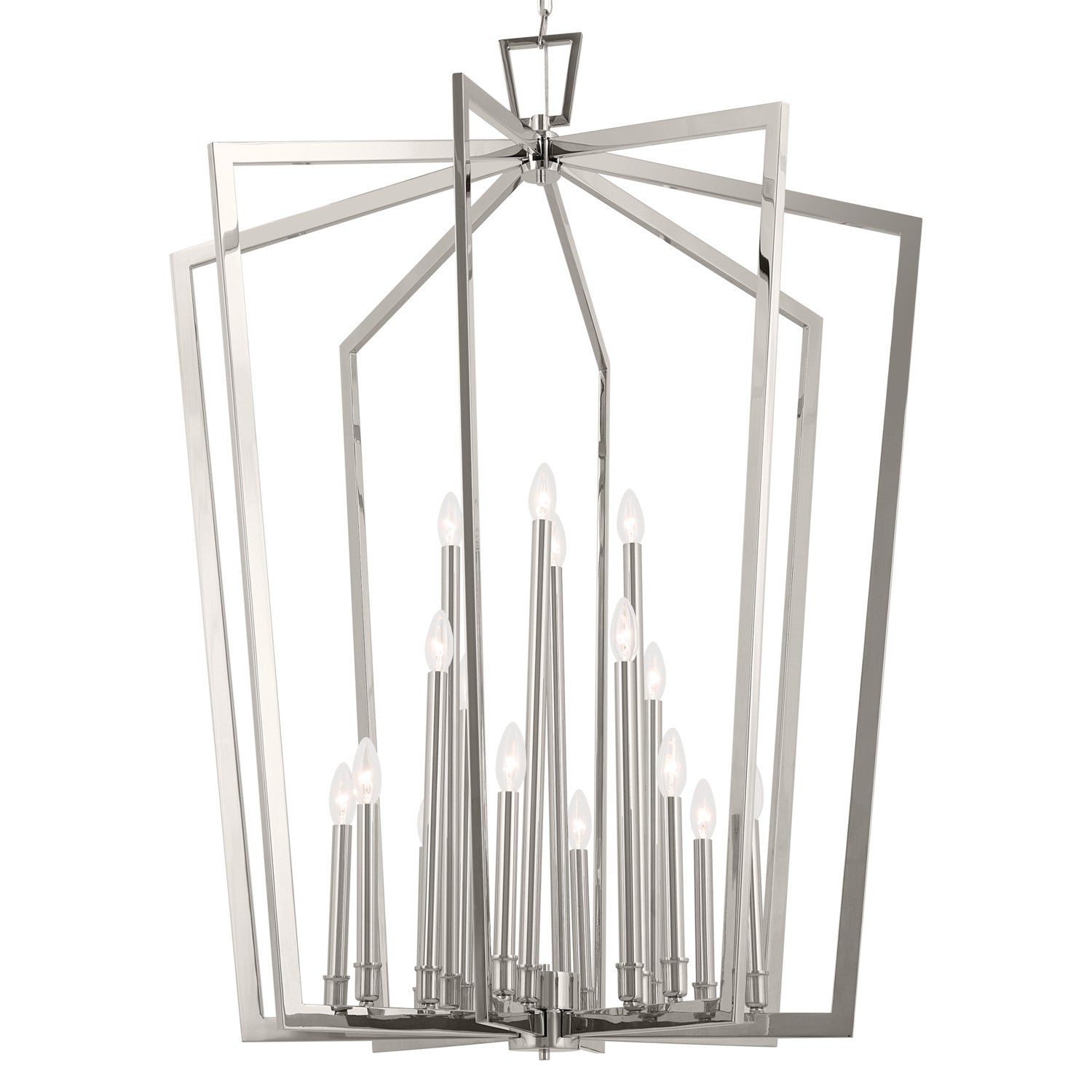 Kichler - 43499PN - 16 Light Foyer Pendant - Abbotswell - Polished Nickel