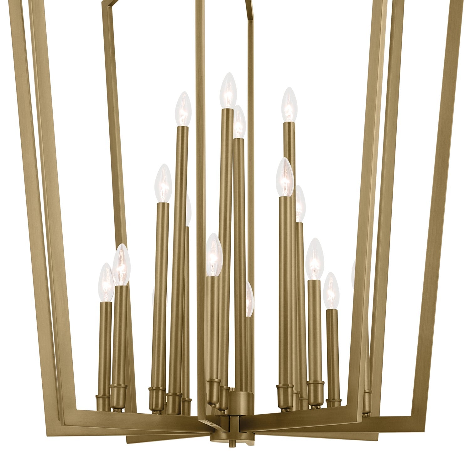 Kichler - 43499NBR - 16 Light Foyer Pendant - Abbotswell - Natural Brass